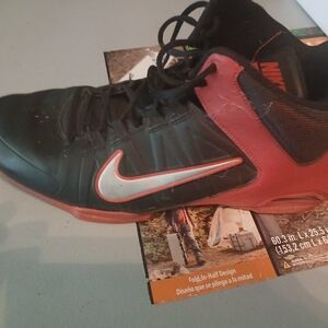 Nike Black and Red Athletic Shoes